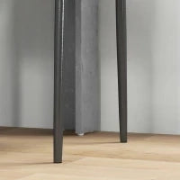 Set da Pranzo 3 Pezzi con Tavolo da Cucina 80x80x76 cm e 2 Sedie Moderne 41x50x97 cm, Grigio