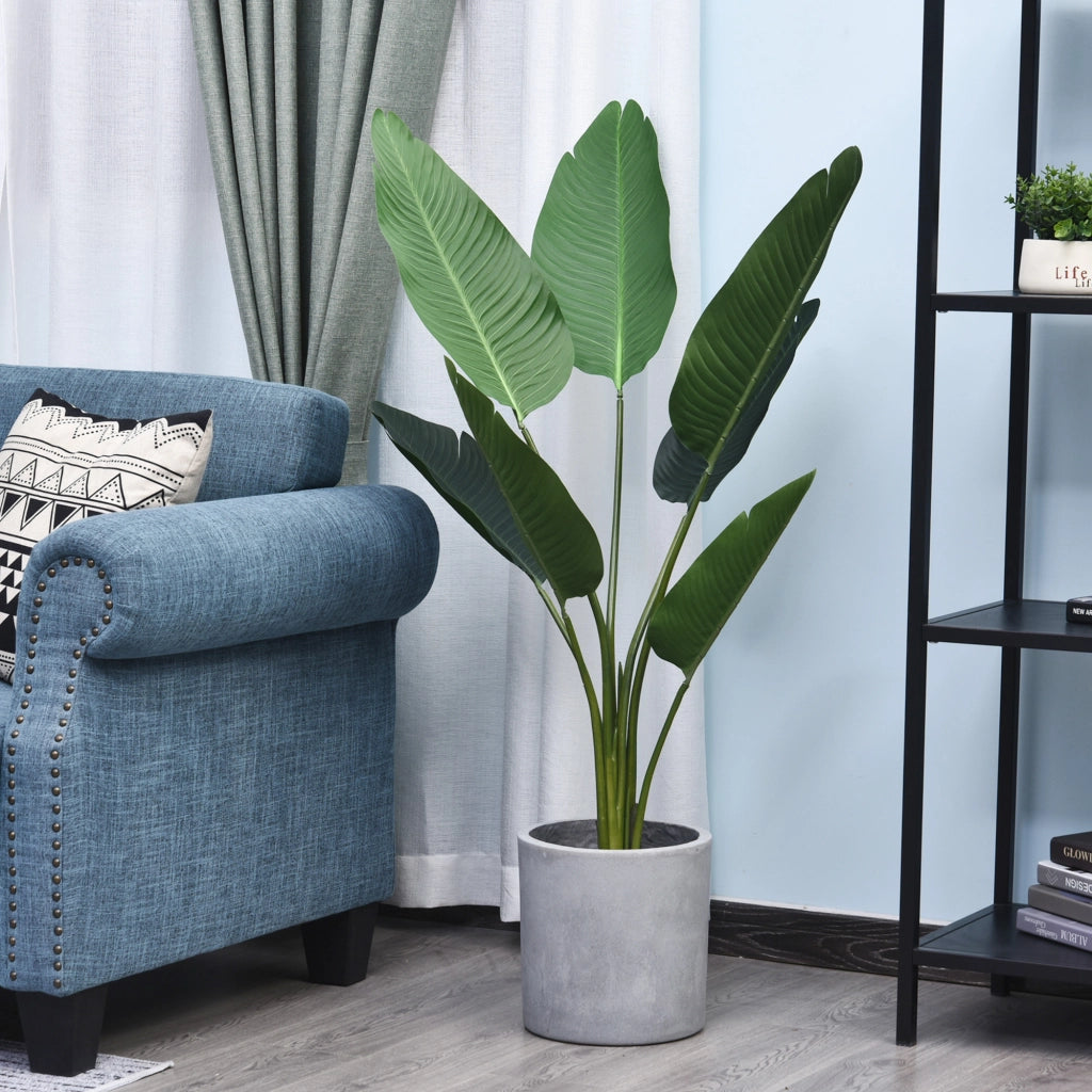 Palma Artificiale Decorativa con Vaso ¨C zephmum ¨C Verde ?15x120 cm