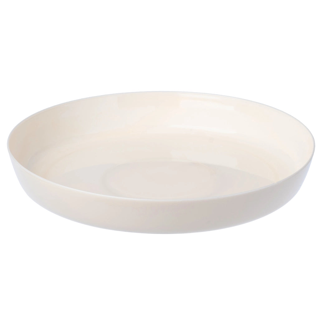 Vaso da fiori in plastica KADAX con supporto, coprivaso, 14 cm, crema, Kadax