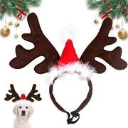 Accessorio per animali domestici con criniera di renna - Adattabile - Cintura per animali - Dimensioni 32 x 26 cm - Stoffa morbida