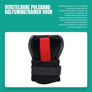Allenamento del Golf - Trainer per il Movimento del Golf - Miglioramento della Precisione - Controllo dell'Angolo di Polso - Forte Allenamento Muscolare - Pelle PU + Tessuto di Velluto - Allenatore per Golf