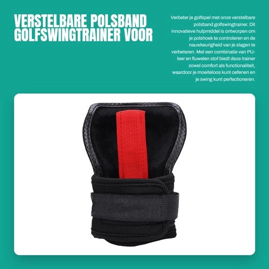 Allenamento del Golf - Trainer per il Movimento del Golf - Miglioramento della Precisione - Controllo dell'Angolo di Polso - Forte Allenamento Muscolare - Pelle PU + Tessuto di Velluto - Allenatore per Golf