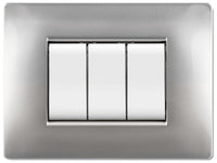 placca life q modello living alluminio 4 posti cod:ferx.97453