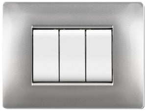 placca life q modello living alluminio 4 posti cod:ferx.97453