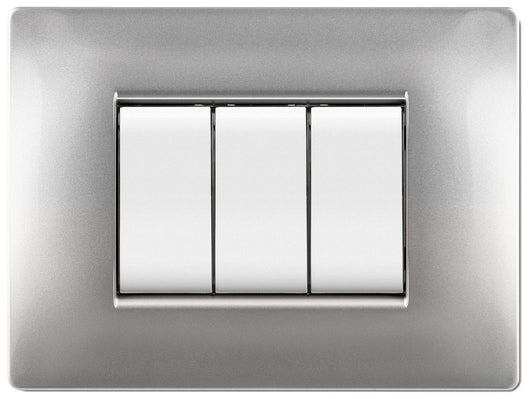 placca life q modello living alluminio 4 posti cod:ferx.97453