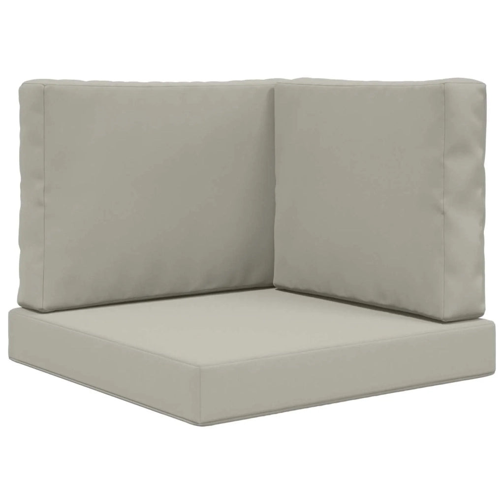 Cuscino per divano da esterno 3 pcs Grigio Poliestere