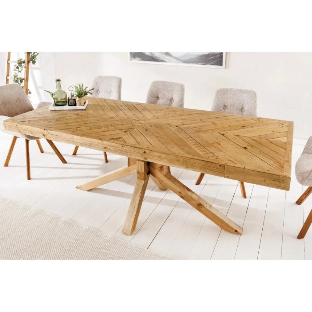 Tavolo da pranzo LOVARK – Rettangolare 200 cm – Legno massiccio di pino