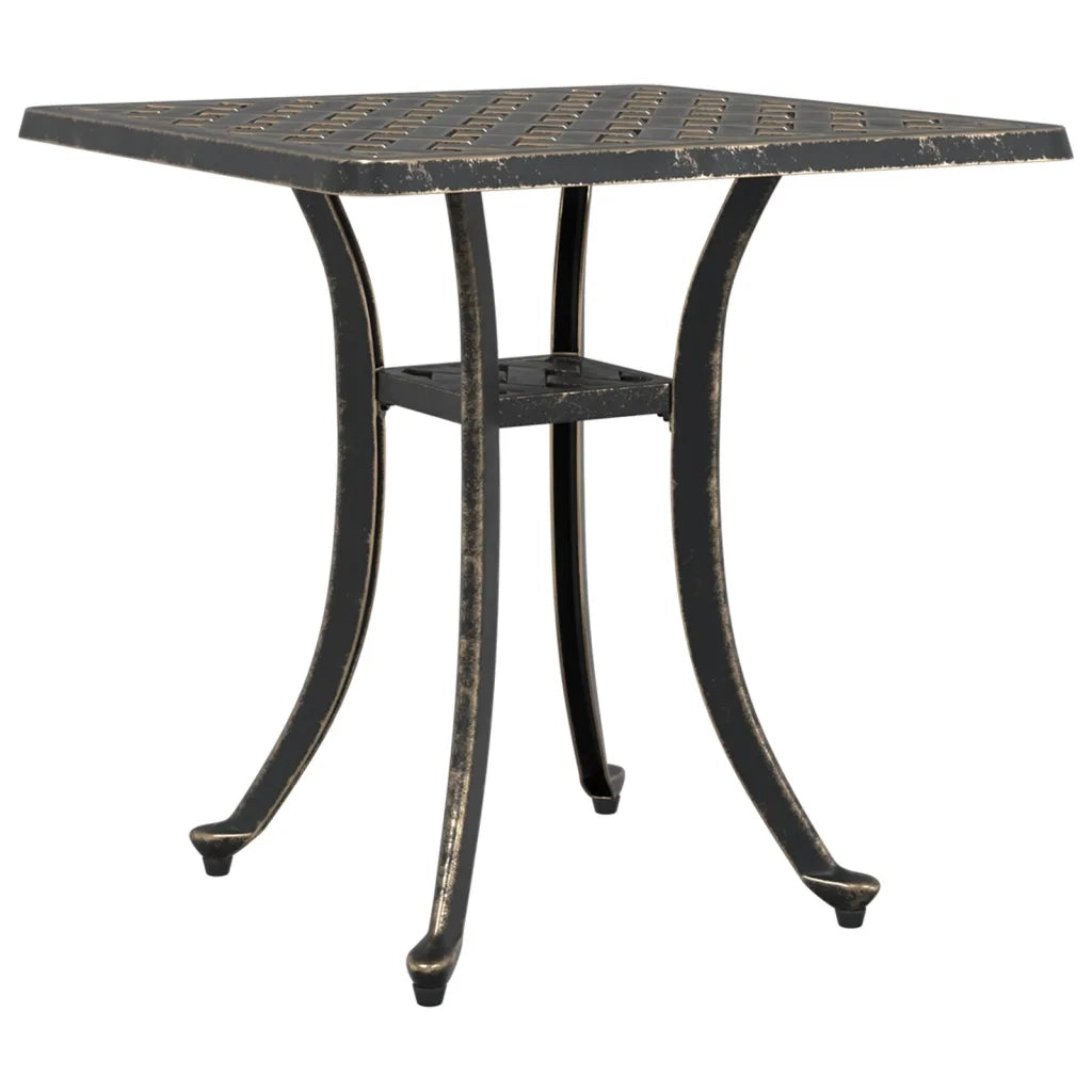 Tavolo da Giardino Bronzo 53x53x53 cm in Alluminio Pressofuso 4002819