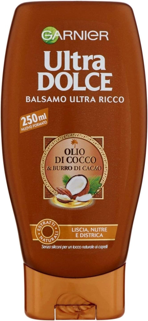 ULTRA DOLCE BALSAMO GARNIER PER CAPELLI CACAO E OLIO DI COCCO DA 250 ML