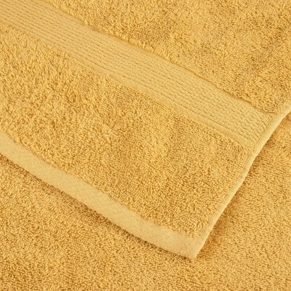 Asciugamani da bagno Premium SOLUND 2 pz Oro 100x150 cm 600 g/m² 137287