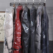 Zak di trasparenza per abbigliamento - 50 pezzi - Impermeabile - Resistente allo scivolamento - Antivapore - Protezione contro la sporcizia e la polvere - Dimensioni 60x90 cm - Borsa di stoccaggio