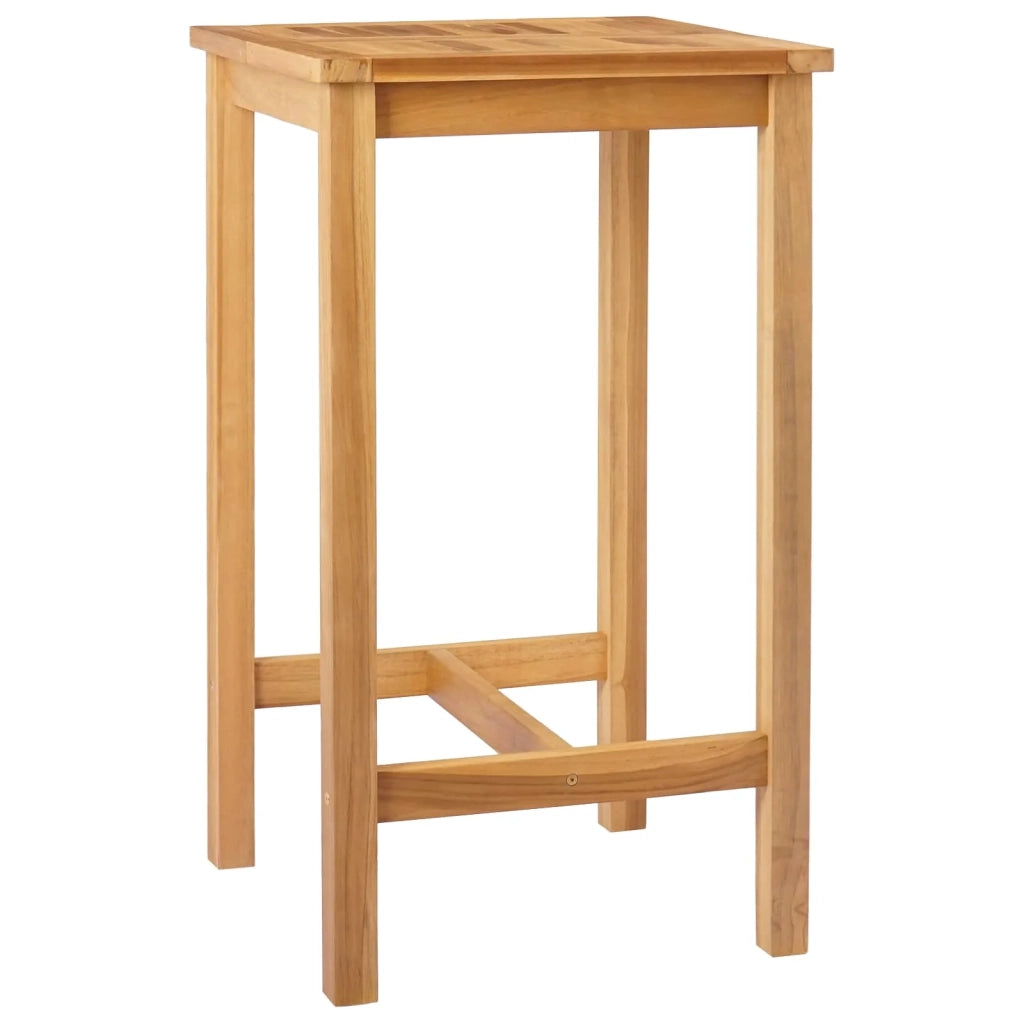 Tavolo da bar Naturale 60 x 60 x 105 cm Teak massello 42030006