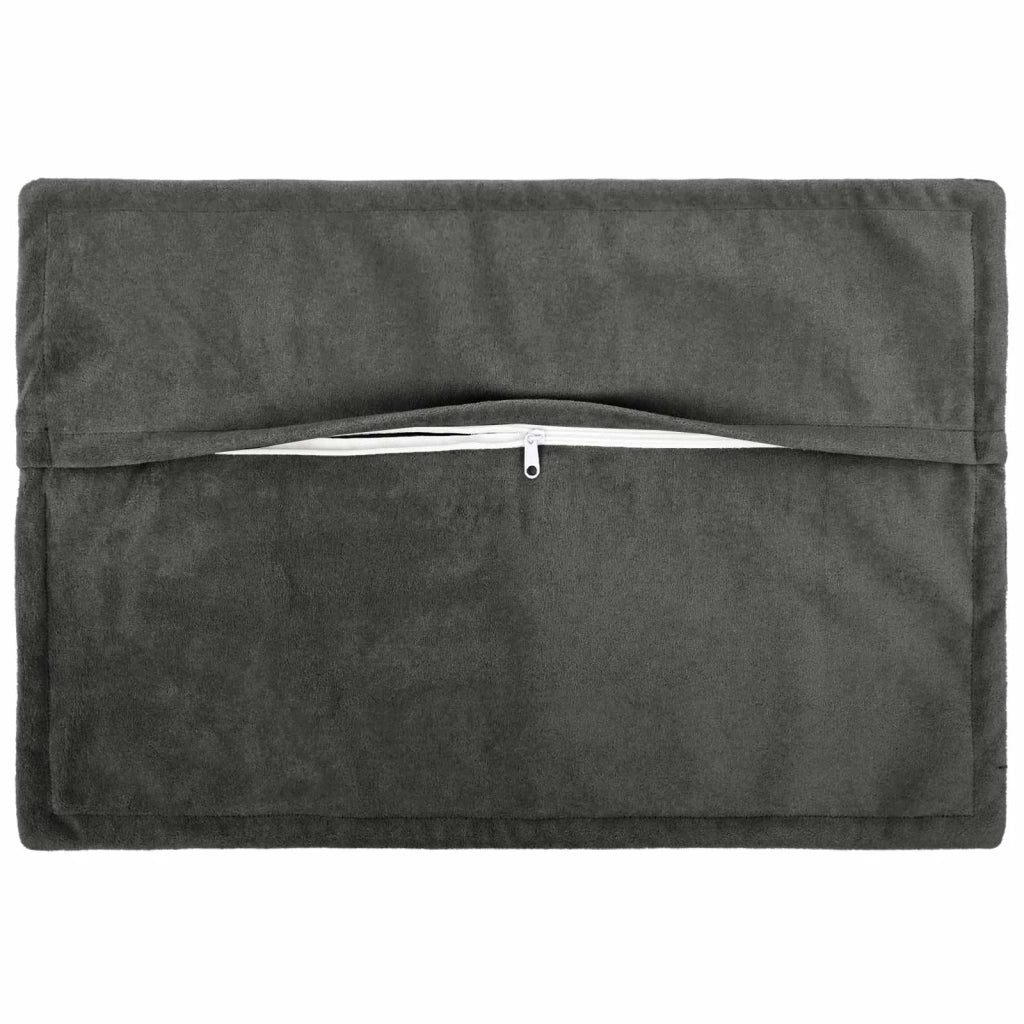 Cuscino con cuscino HOUTEN 2 pz Antracite Fleece in microfibra 935711