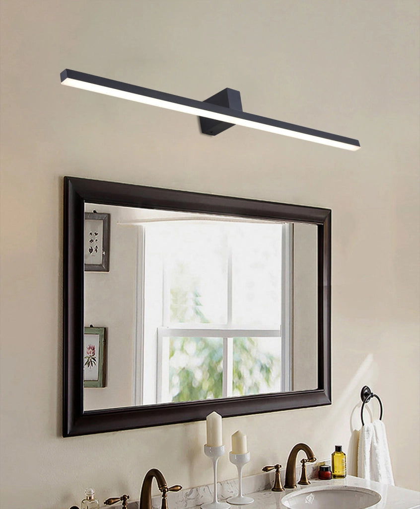 Applique bagno Nevada XXL LED 32W 4000K nera IP44 Prestige
