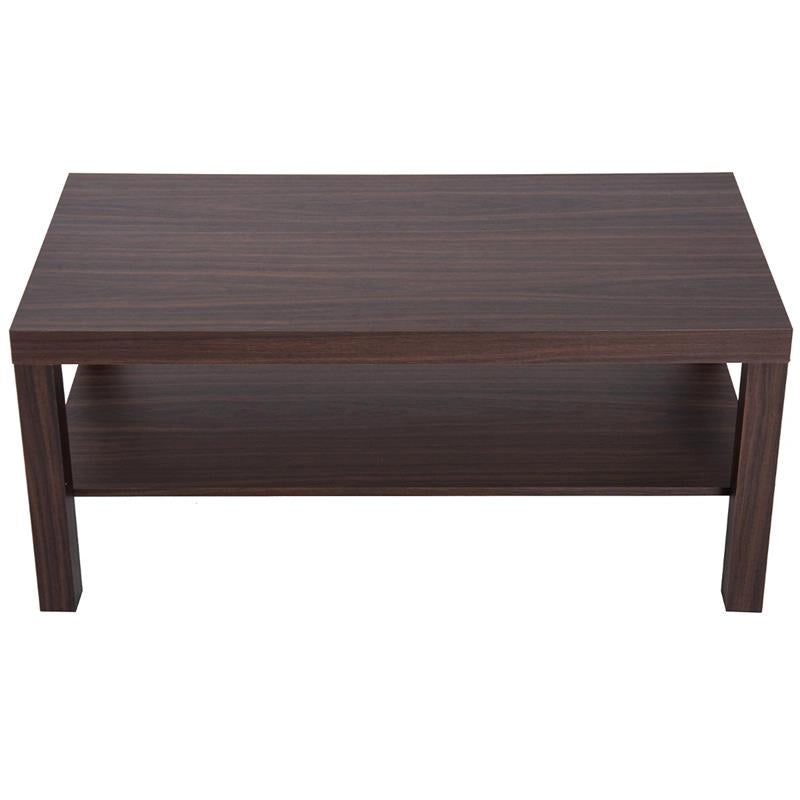 TAVOLINO BASSO IN LEGNO DA SOGGIORNO, NOCE, 90X45X40.5CM
