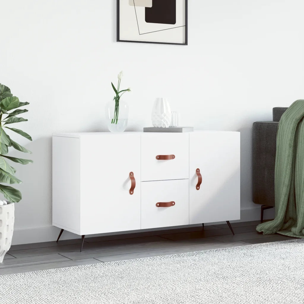 Credenza | Madia | Buffet da pranzo | Armadio da pranzo Bianca 100x36x60 cm in Legno Multistrato