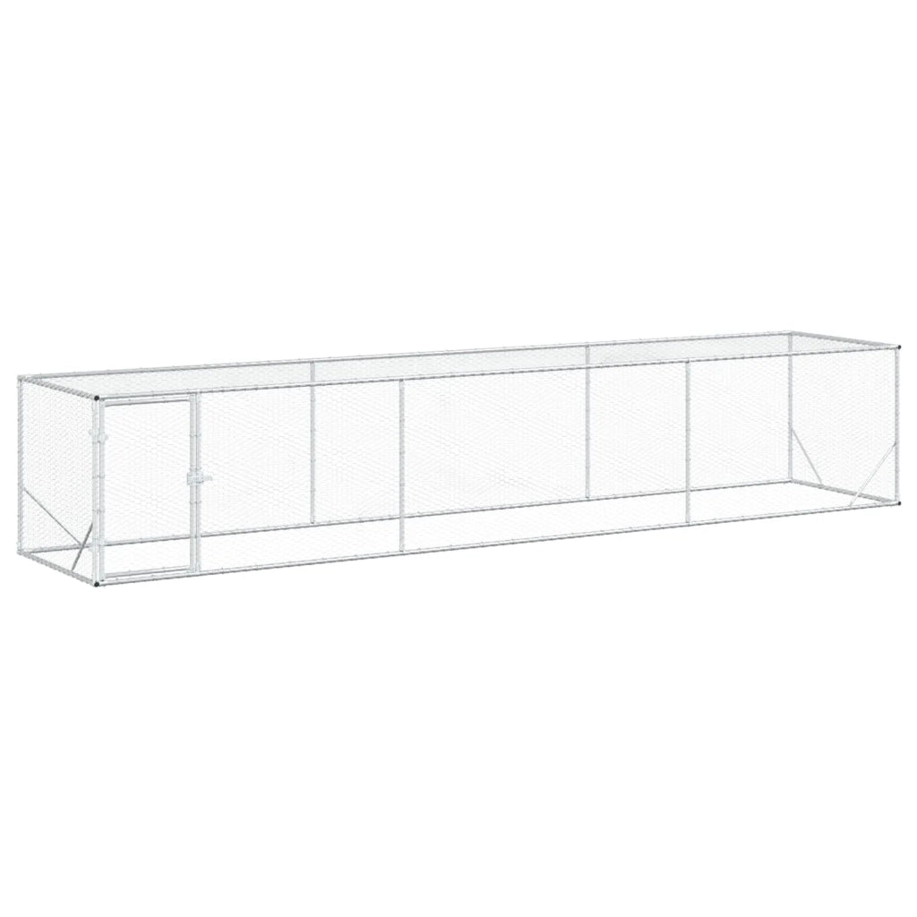 Pollaio Argento 500 x 100 x 100 cm Acciaio zincato 42042522