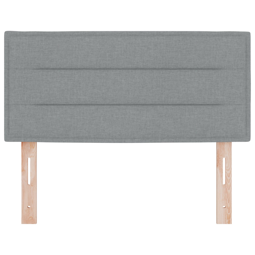 Testiera vivaXL Design Linee Grigio Chiaro 80 cm Tessuto