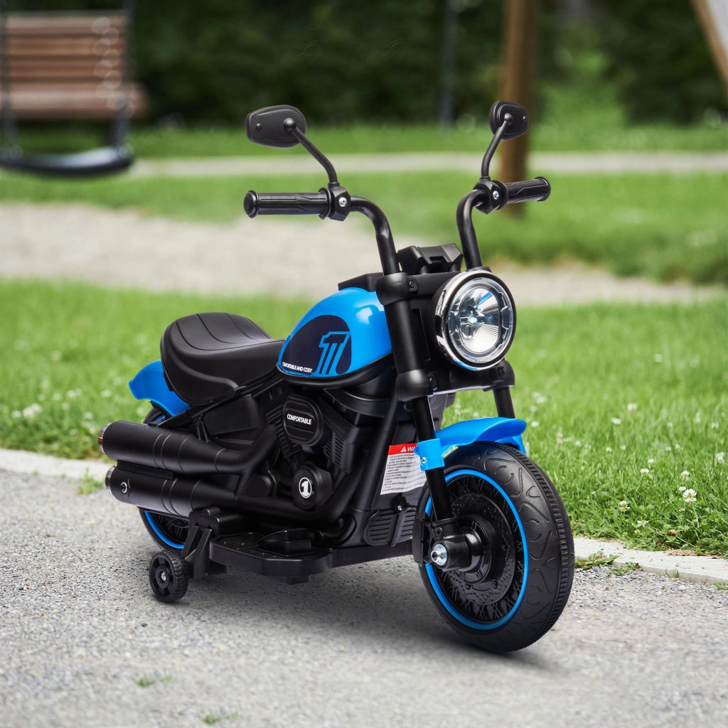 Motocicletta Elettrica per Bambini ¨C Zephmum ¨C Blu e Nero