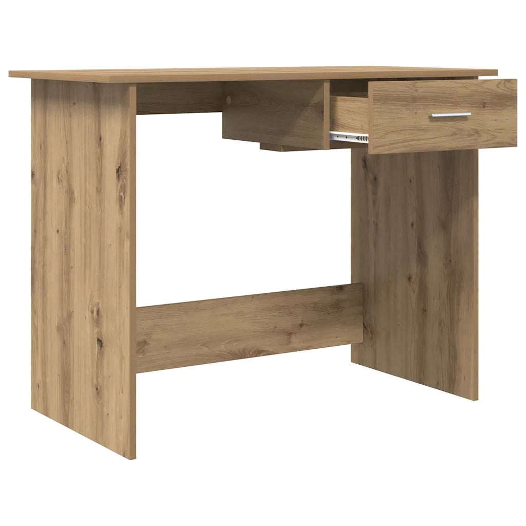 vidaXL Scrivania rovere artigianale 100 x 50 x 76 cm Legno multistrato