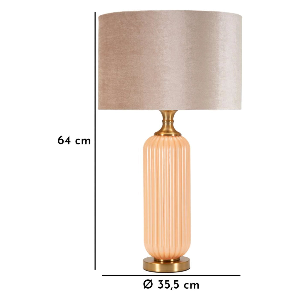 Fapa, Lampada da Tavolo Necessaria 1 Lampadina, Rosa Perlato