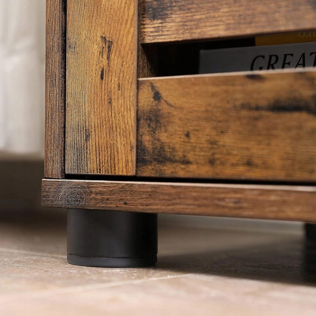 Mobiletto da bagno Valora rustico marrone sottolavabo in stile loft | durevole