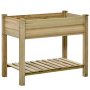 Tavolino da giardino con ripiano a doghe ¨C zephmum ¨C 91x51x76 cm legno abete