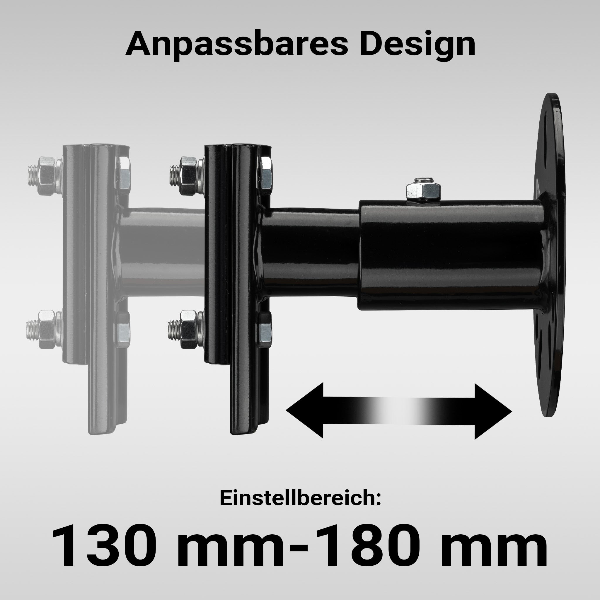 Supporto binda per ruota di scorta, supporto da fissare a ruota di scorta 5“-6,75”, alloggiamento farm jack in acciaio, porta martinetto