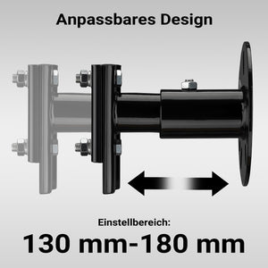 Supporto binda per ruota di scorta, supporto da fissare a ruota di scorta 5“-6,75”, alloggiamento farm jack in acciaio, porta martinetto