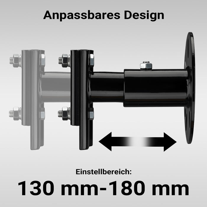 Supporto binda per ruota di scorta, supporto da fissare a ruota di scorta 5“-6,75”, alloggiamento farm jack in acciaio, porta martinetto