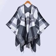 Sciarpa scozzese con frange, classica sciarpa unisex divisa