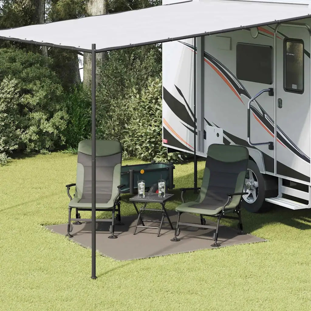 Tappeto da Tenda Grigio chiaro 200 x 200 cm Polietilene 42000185