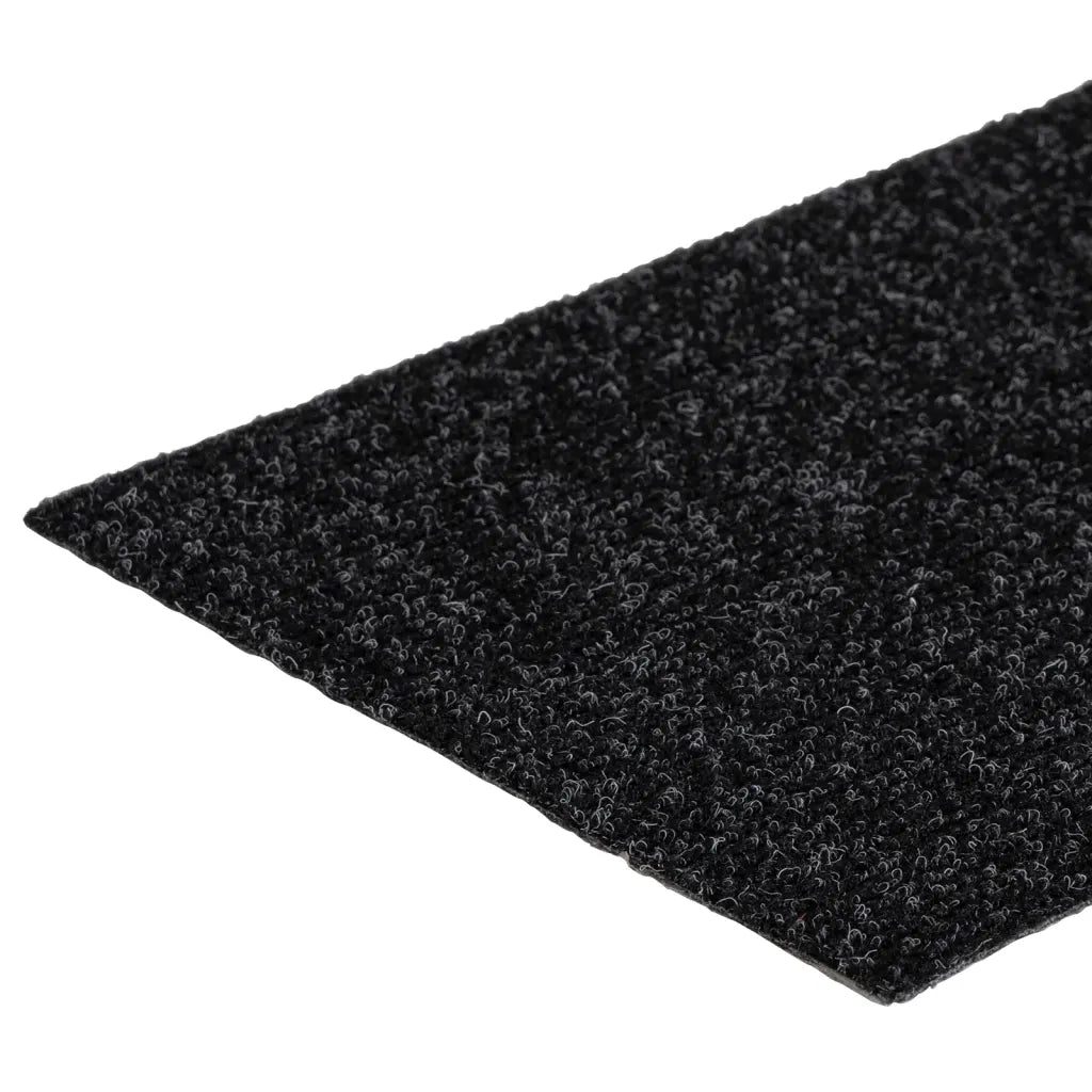 Tappetini per scale autoadesivi 15 pz 76x20 cm neri rettangolari 326926
