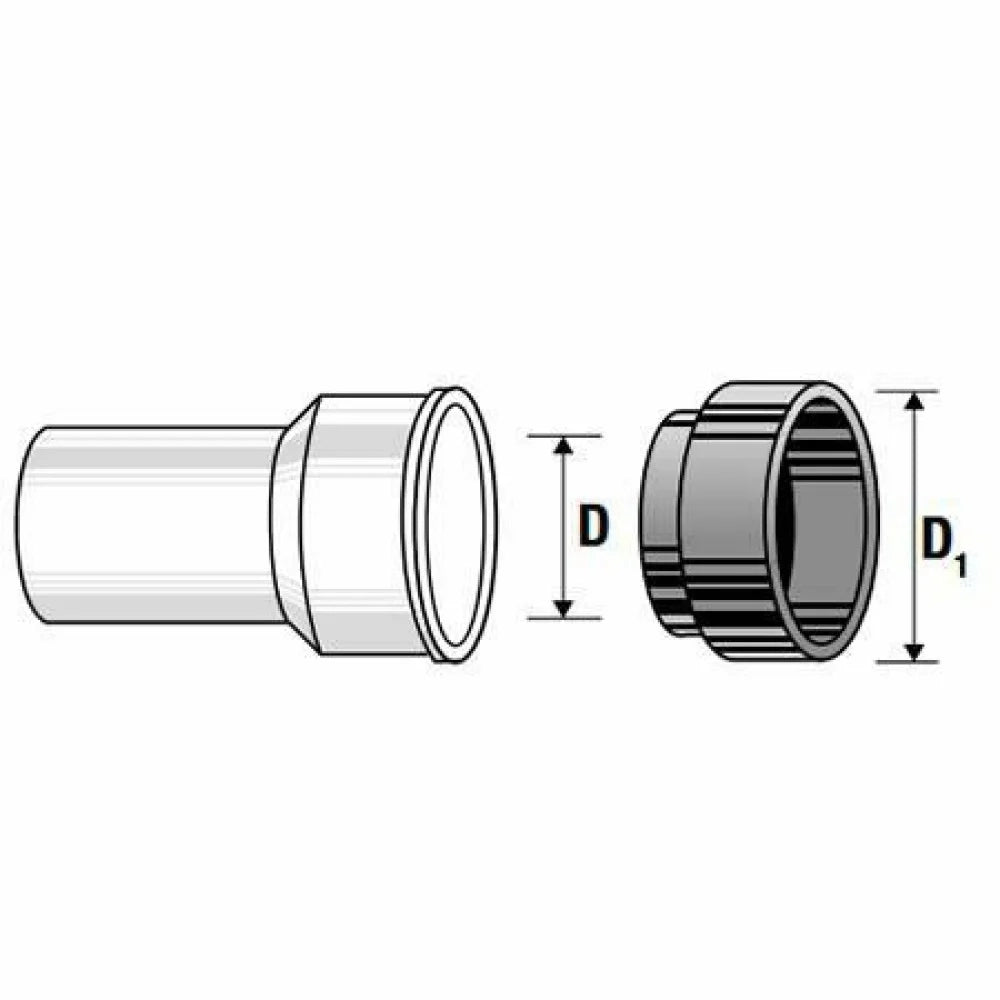 Manicotto tecnico hts d.50 53,5 b07wnpjbsy