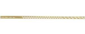 Profilo Doccia Pendenzato 120cm Brush Gold sinistra