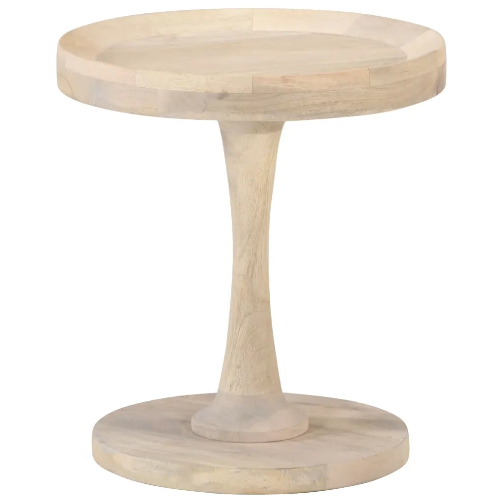 Tavolino | Tavolo laterale di Servizio ?40x45 cm in Legno Massello di Mango