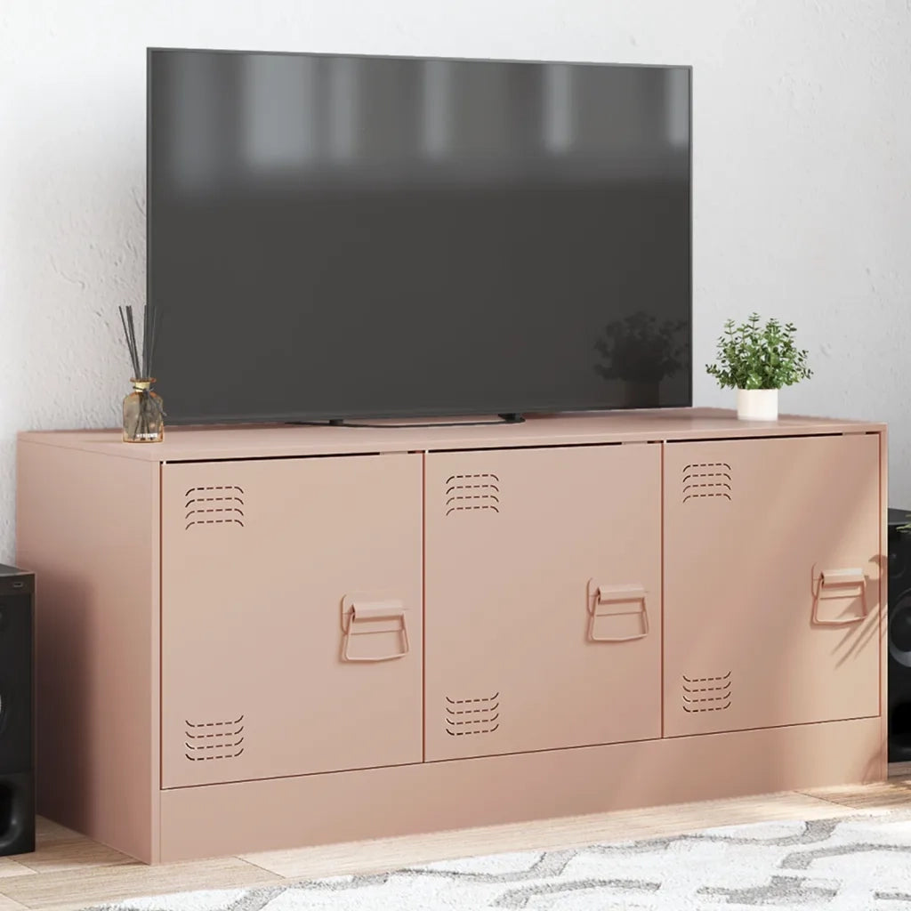 Mobile TV | Armadietto TV | Mobile Porta TV Rosa 99x39x44 cm in Acciaio