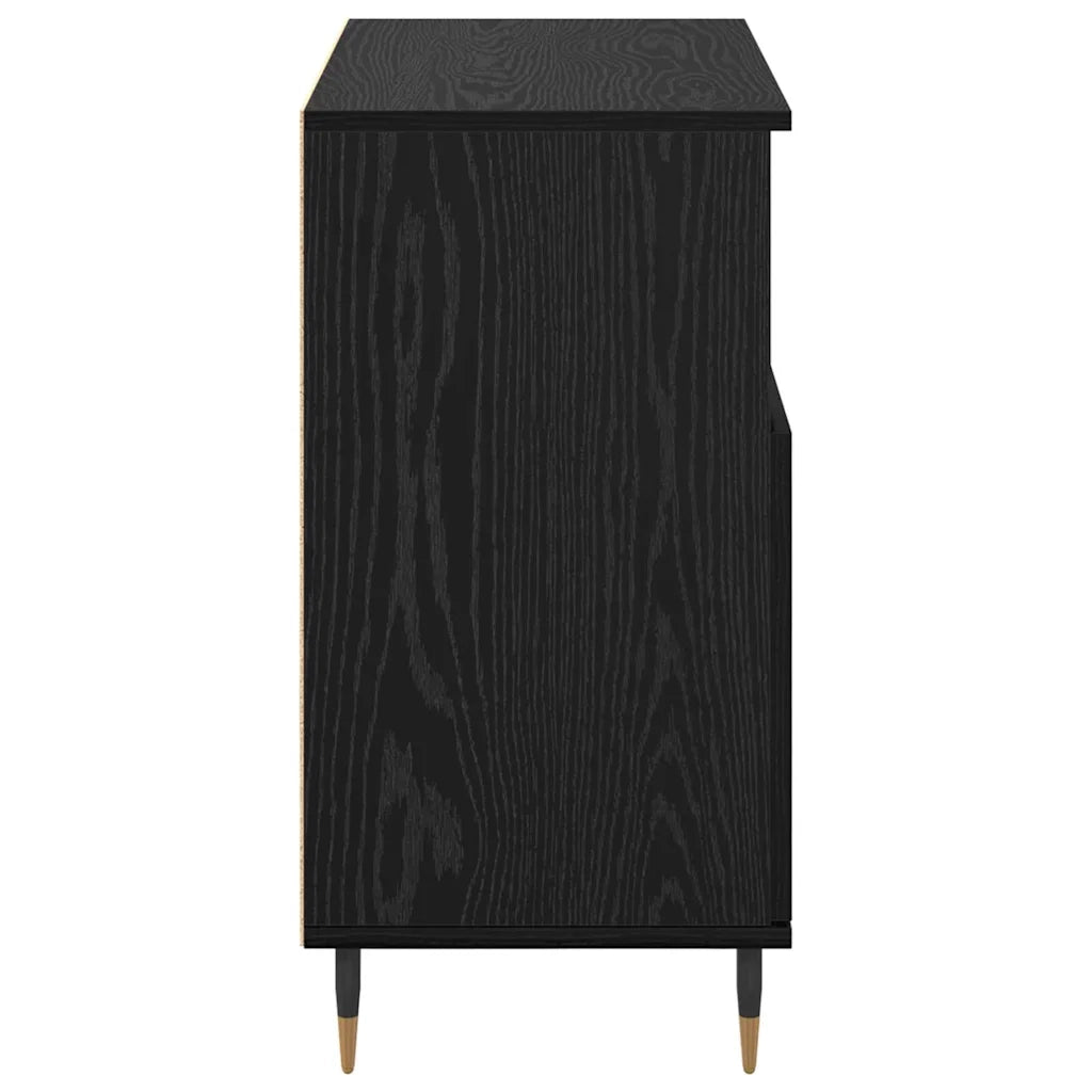Credenza-Buffet-Armadio da cucina Rovere Nero 60 x 35 x 70 cm 258070