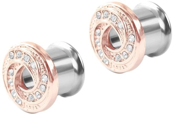 Orecchini da Body Piercing in Acciaio Inossidabile - 8mm - Orecchini a Goccia in Oro - Festa e Vacanze - Garanzia di Soddisfazione