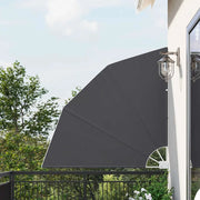 Schermo di Privacy per Balcone-Pannello per privacy 140 x 140 cm Poliestere Nero