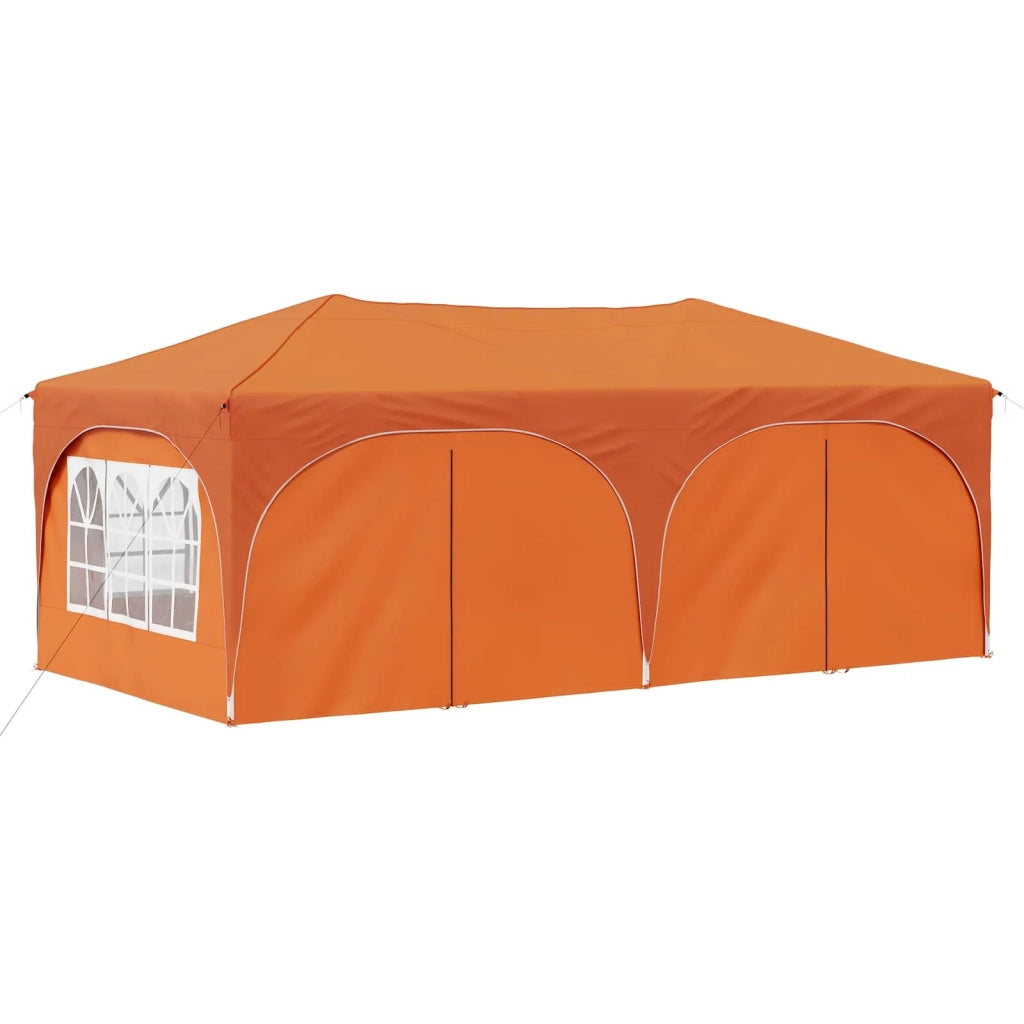 Tenda per feste a pop-up-Gazebo Arancione 575 x 288 x 245 cm 617468