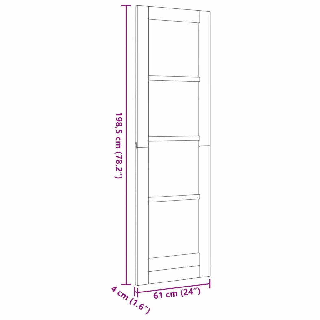 Porta Interna Bianco 61 x 198,5 cm Legno compensato