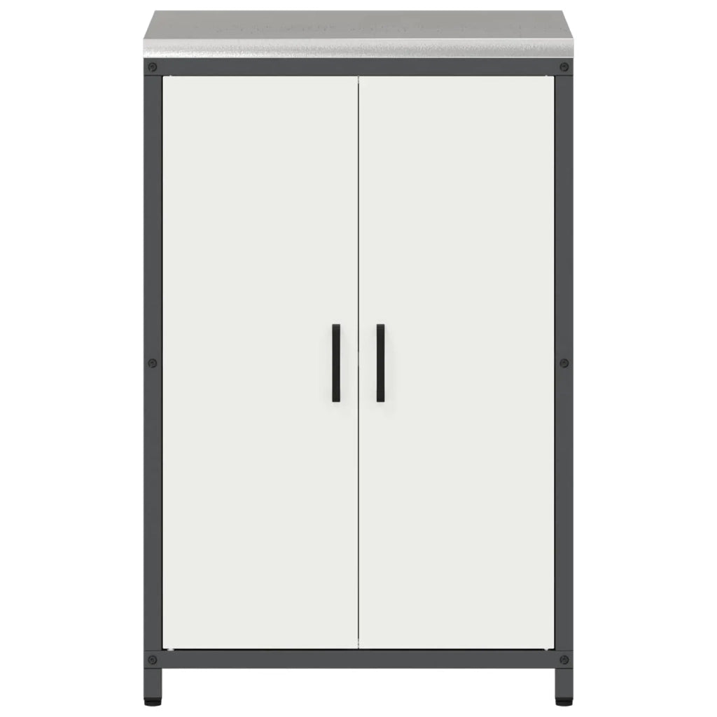 Stoccaggio in cucina con porta Bianco 60 x 50 x 92 cm Acciaio 874990