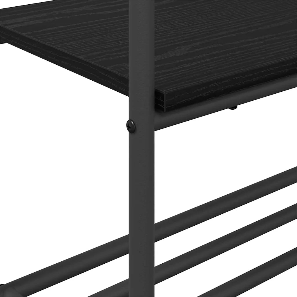 Stendibiancheria Rovere Nero 77 x 30 x 171 cm Legno multistrato 868463