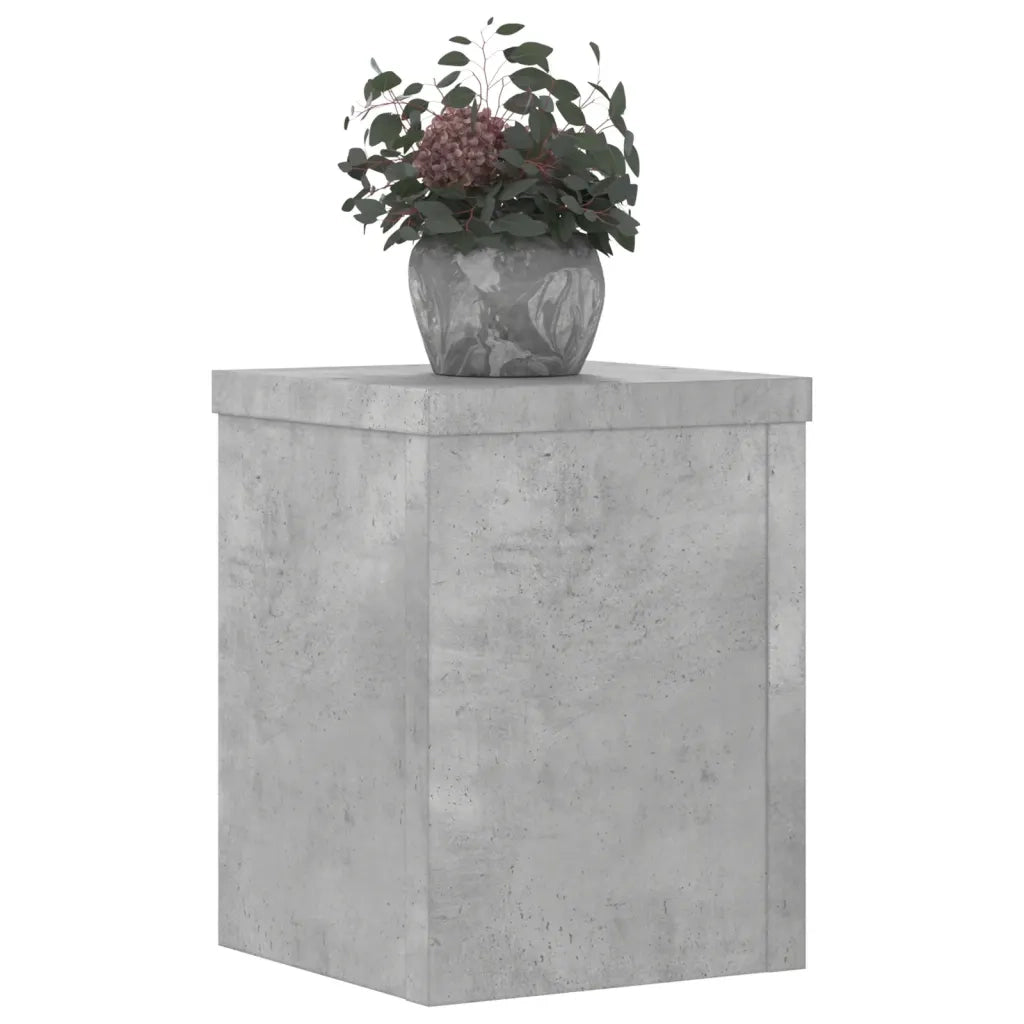 vidaXL Supporti per Piante 2 pz Grigio 15x15x20 cm Legno Multistrato