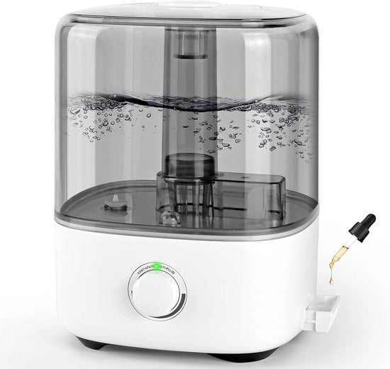 Umido 5L - Silenzioso (28 dB) - Bocchetta 360° rotativa - Ideale per bambino, ufficio, piante da appartamento