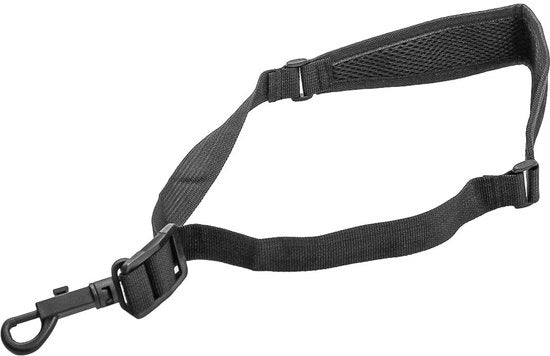 Accessorio per Sassofono con Cintura Regolabile in Pelle/Nylon - Ultra Comodo - Accessorio per Sassofonisti - 40-56 cm - Nero