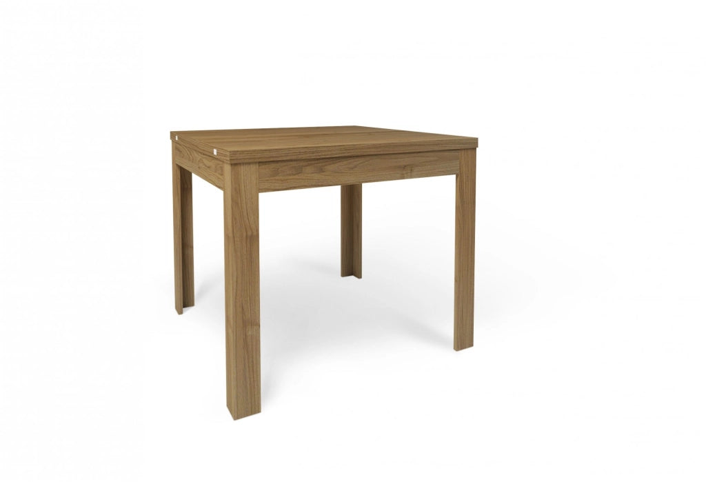 Tavolo Quadrato / Rettangolare Pieghevole Allungabile 90+90cm noce stelvio