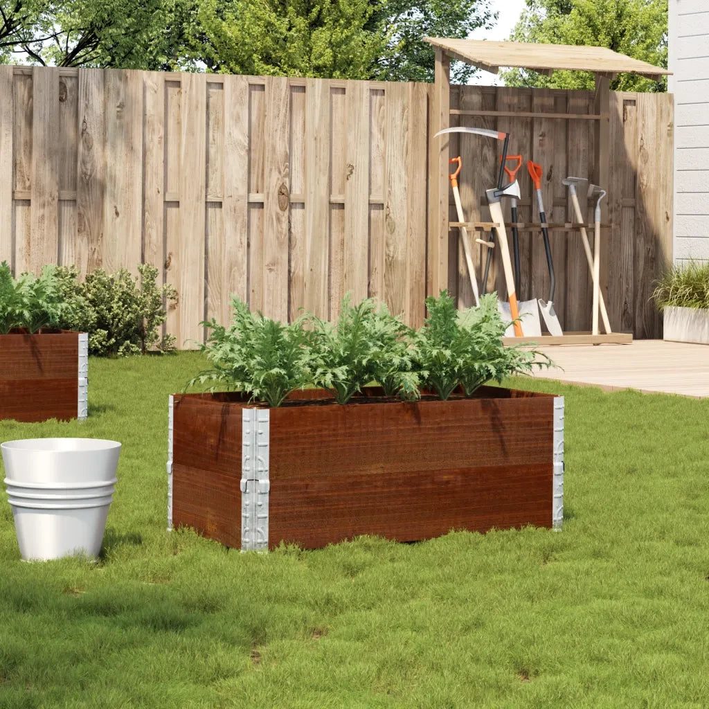vidaXL Fioriera da Giardino Marrone 100x50 cm Legno Massello di Pino