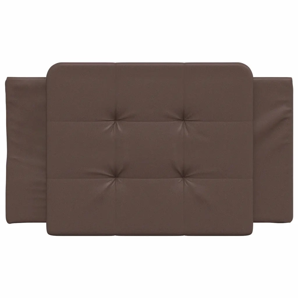 Cuscino Testiera Zadar Marrone 80 cm in Similpelle 374831